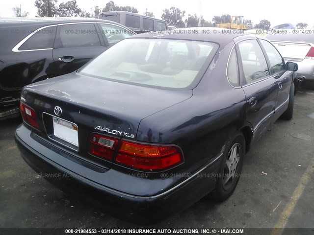 4T1BF18B4XU331035 - 1999 TOYOTA AVALON XL/XLS BLUE photo 4