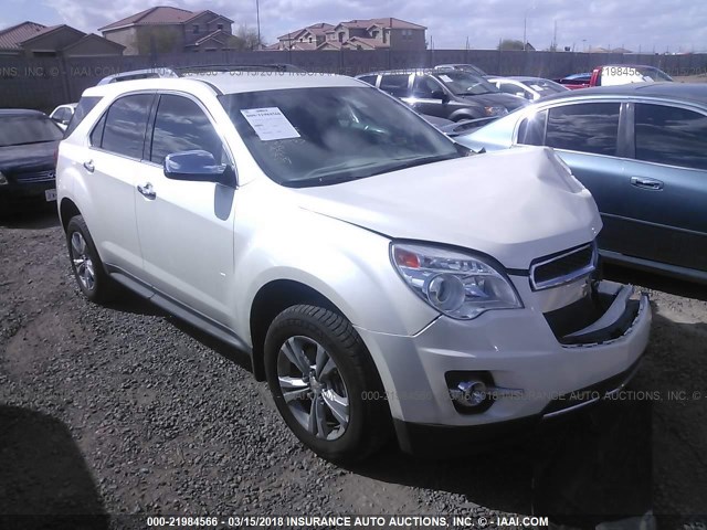 2GNALFEKXC1278297 - 2012 CHEVROLET EQUINOX LTZ WHITE photo 1