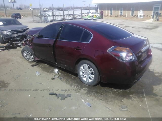 1N4AL2AP9BN473331 - 2011 NISSAN ALTIMA S MAROON photo 3