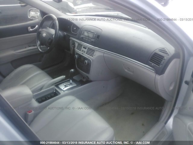 5NPEU46F56H132406 - 2006 HYUNDAI SONATA GLS/LX BLUE photo 5