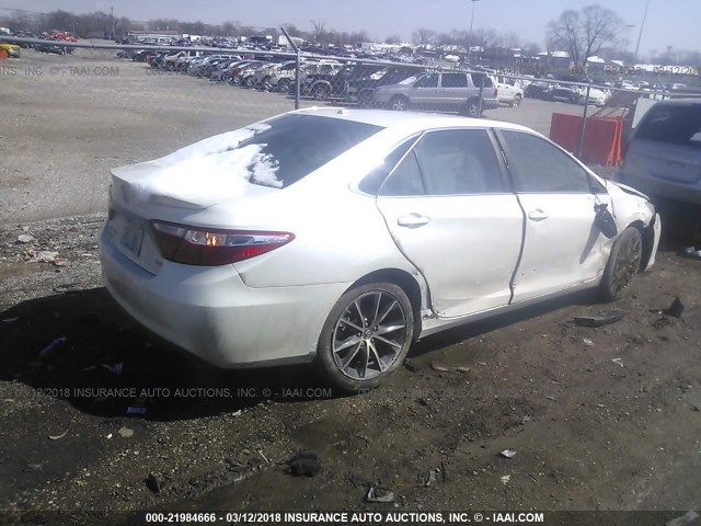 4T1BF1FK1FU499698 - 2015 TOYOTA CAMRY LE/XLE/SE/XSE 白色 照片 4