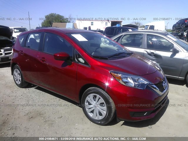 3N1CE2CP2JL353916 - 2018 NISSAN VERSA NOTE S/S PLUS/SV/SL/SR RED photo 1