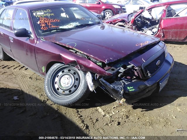 2FABP7BV8BX117129 - 2011 FORD CROWN VICTORIA POLICE INTERCEPTOR MAROON photo 6