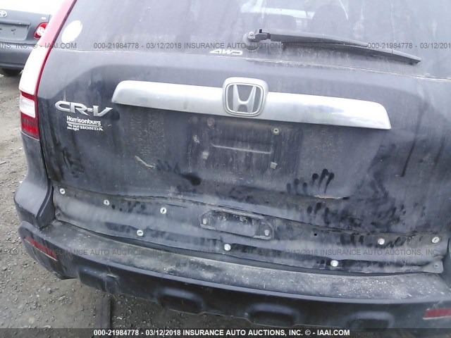 5J6RE485X7L007234 - 2007 HONDA CR-V EX BLACK photo 6