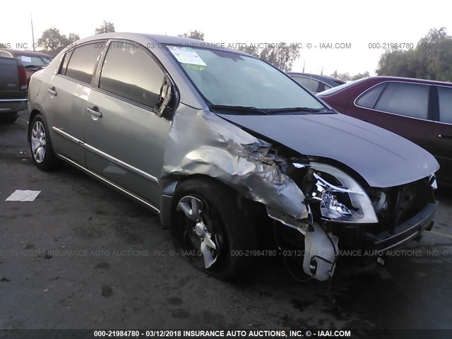 3N1AB6APXCL765997 - 2012 NISSAN SENTRA 2.0/2.0S/SR/2.0SL GRAY photo 1