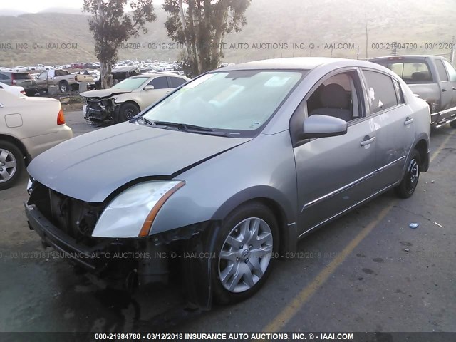 3N1AB6APXCL765997 - 2012 NISSAN SENTRA 2.0/2.0S/SR/2.0SL GRAY photo 2