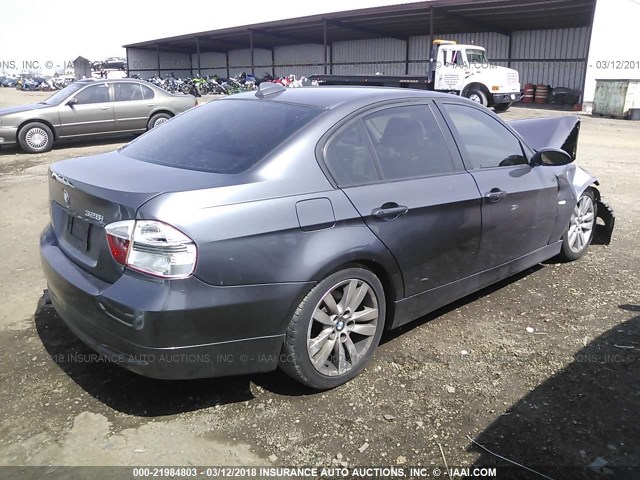 WBAVC53597FZ72315 - 2007 BMW 328 I SULEV GRAY photo 4