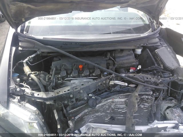 19XFB2F9XDE267438 - 2013 HONDA CIVIC EXL შავი ფოტო 10