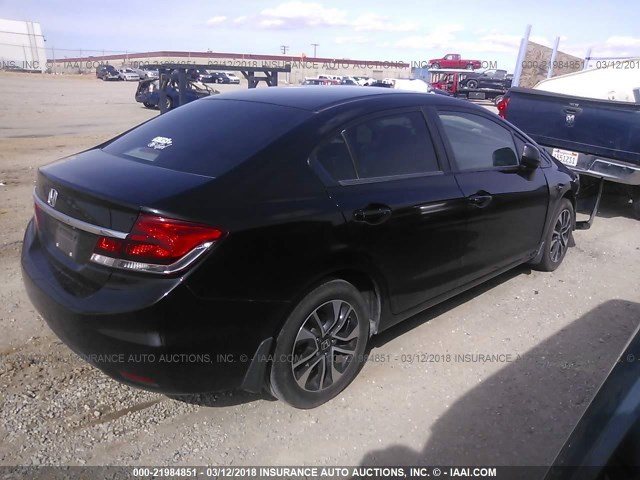 19XFB2F9XDE267438 - 2013 HONDA CIVIC EXL შავი ფოტო 4