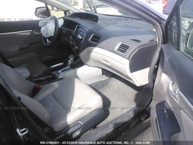 19XFB2F9XDE267438 - 2013 HONDA CIVIC EXL შავი ფოტო 5