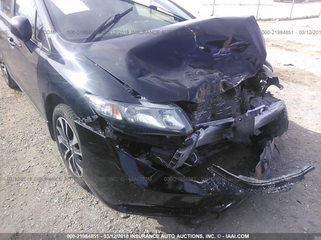 19XFB2F9XDE267438 - 2013 HONDA CIVIC EXL შავი ფოტო 6