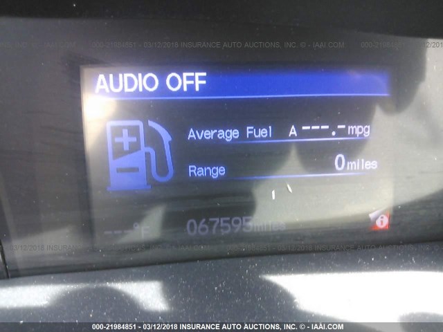 19XFB2F9XDE267438 - 2013 HONDA CIVIC EXL შავი ფოტო 7