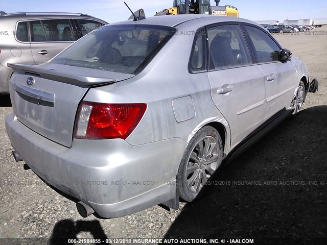 JF1GE766X9G500746 - 2009 SUBARU IMPREZA WRX SILVER photo 4