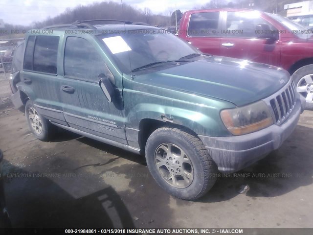 1J4GW58S3XC535830 - 1999 JEEP GRAND CHEROKEE LAREDO GREEN photo 1