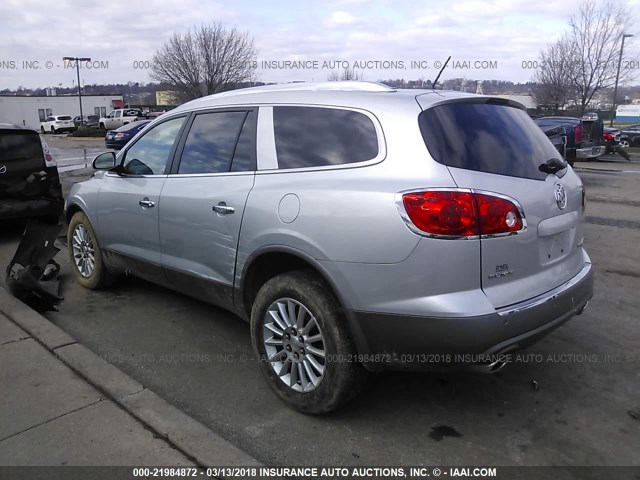 5GALRBED3AJ173664 - 2010 BUICK ENCLAVE CXL SILVER photo 3