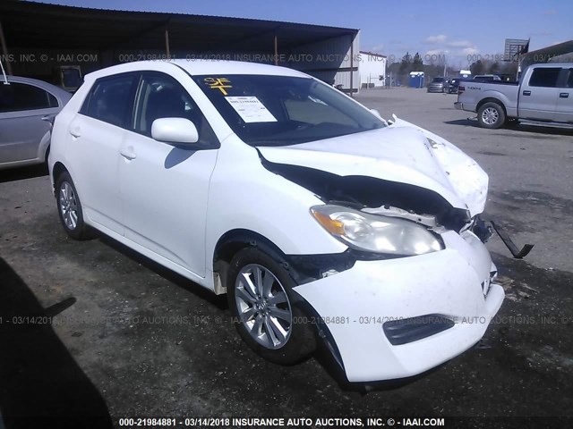 2T1KU40E09C096070 - 2009 TOYOTA COROLLA MATRIX  WHITE photo 1