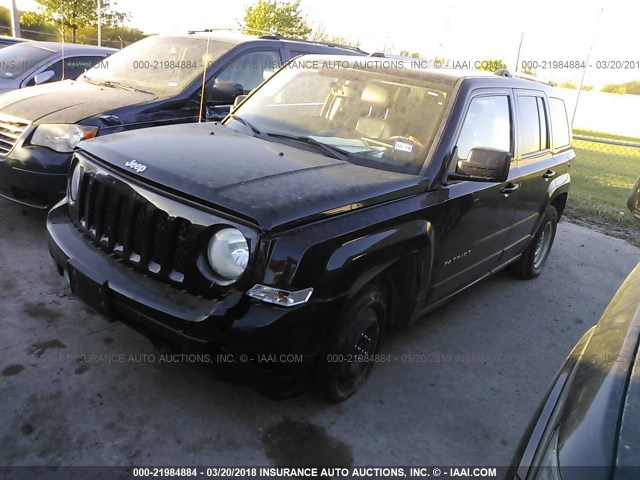 1C4NJPCB9ED532064 - 2014 JEEP PATRIOT LIMITED BLACK photo 2