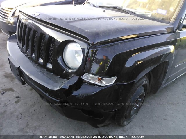 1C4NJPCB9ED532064 - 2014 JEEP PATRIOT LIMITED BLACK photo 6