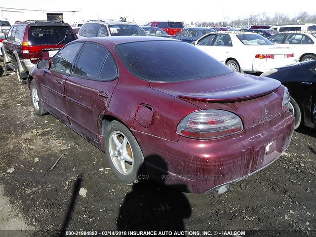 1G2WP52K01F132017 - 2001 PONTIAC GRAND PRIX GT BURGUNDY photo 3