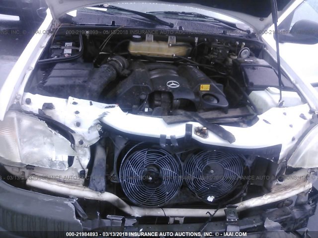 4JGAB54E4XA113970 - 1999 MERCEDES-BENZ ML 320 WHITE photo 10