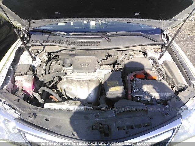 4T1BD1FK5EU126443 - 2014 TOYOTA CAMRY HYBRID/LE/XLE 绿色 照片 10