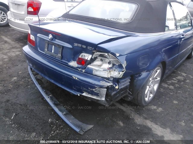 WBABS33432PG82871 - 2002 BMW 325 CI BLUE photo 6