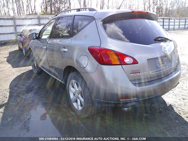 JN8AZ18W29W146679 - 2009 NISSAN MURANO S/SL/LE GRAY photo 3