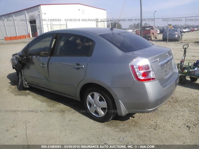 3N1AB6APXAL624585 - 2010 NISSAN SENTRA 2.0/2.0S/SR/2.0SL GRAY photo 3