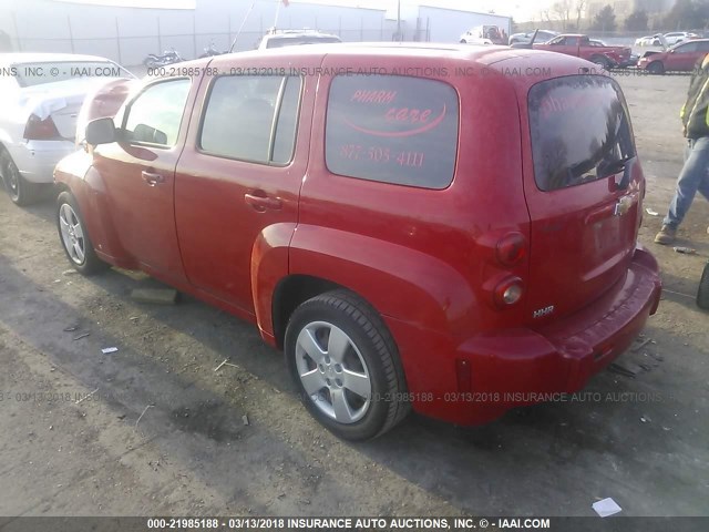 3GNCA13B49S597776 - 2009 CHEVROLET HHR LS RED photo 3