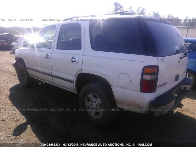 1GNEC13T56J115583 - 2006 CHEVROLET TAHOE C1500 WHITE photo 3