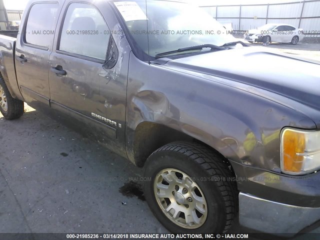 2GTEC13J581125356 - 2008 GMC SIERRA C1500 BROWN photo 6