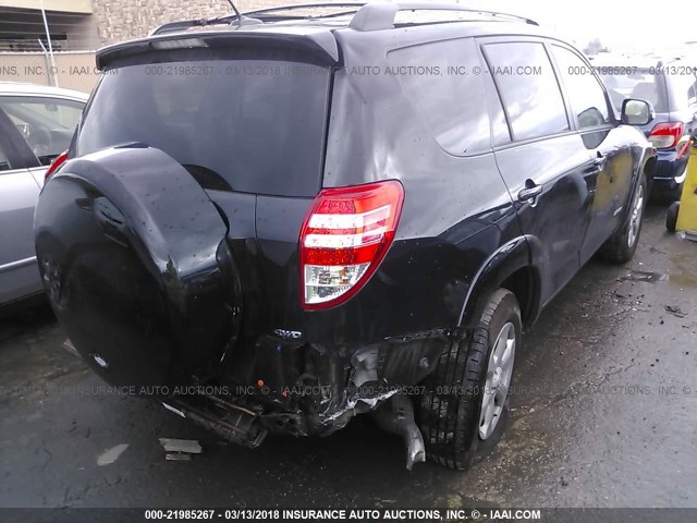 2T3DK4DV1BW047156 - 2011 TOYOTA RAV4 LIMITED BLACK photo 4