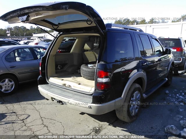 1FMEU74E16UA12227 - 2006 FORD EXPLORER EDDIE BAUER BLACK photo 4