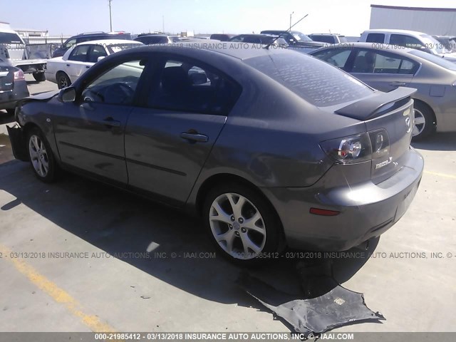 JM1BK32F481135221 - 2008 MAZDA 3 I GRAY photo 3