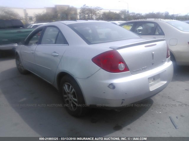 1G2ZG558264188394 - 2006 PONTIAC G6 SE1 SILVER photo 3