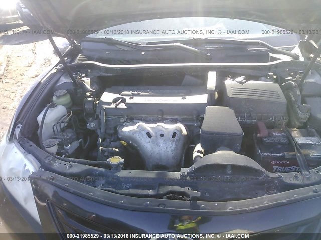 4T1BE46K28U219312 - 2008 TOYOTA CAMRY CE/LE/XLE/SE BLACK photo 10