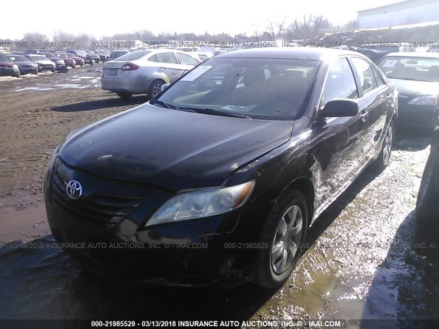 4T1BE46K28U219312 - 2008 TOYOTA CAMRY CE/LE/XLE/SE BLACK photo 2
