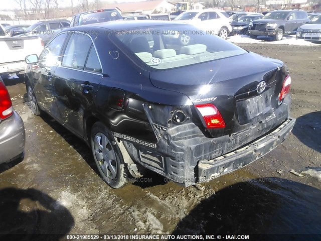 4T1BE46K28U219312 - 2008 TOYOTA CAMRY CE/LE/XLE/SE BLACK photo 3