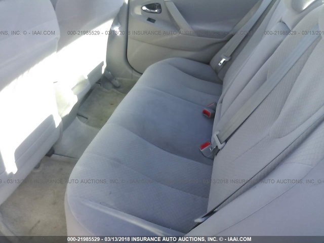 4T1BE46K28U219312 - 2008 TOYOTA CAMRY CE/LE/XLE/SE BLACK photo 8