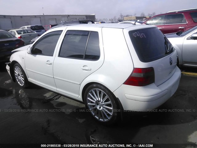 9BWGR61J764003239 - 2006 VOLKSWAGEN GOLF GLS TDI WHITE photo 3