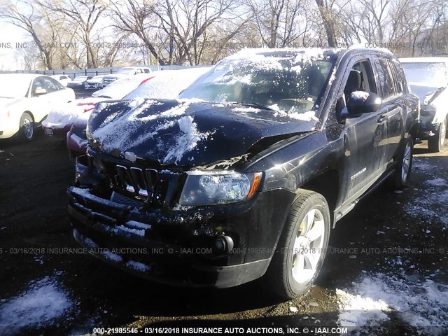 1C4NJDBBXGD646447 - 2016 JEEP COMPASS SPORT BLACK photo 2