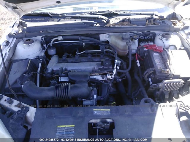 1G1ZS58F58F134835 - 2008 CHEVROLET MALIBU LS თეთრი ფოტო 10