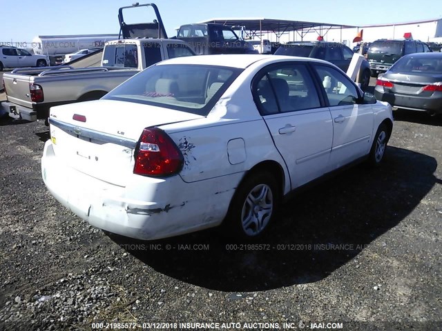 1G1ZS58F58F134835 - 2008 CHEVROLET MALIBU LS თეთრი ფოტო 4