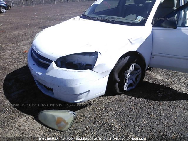 1G1ZS58F58F134835 - 2008 CHEVROLET MALIBU LS თეთრი ფოტო 6