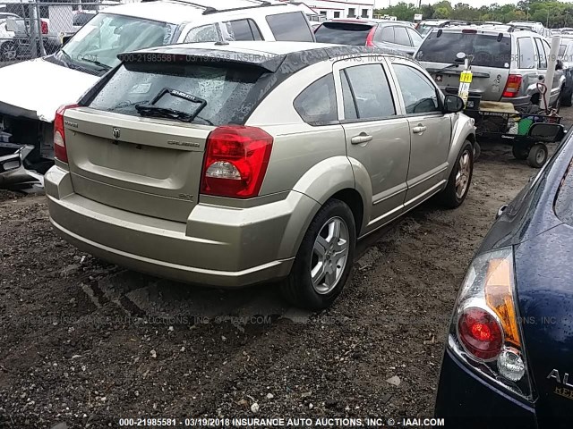 1B3HB48A09D142602 - 2009 DODGE CALIBER SXT GOLD photo 4