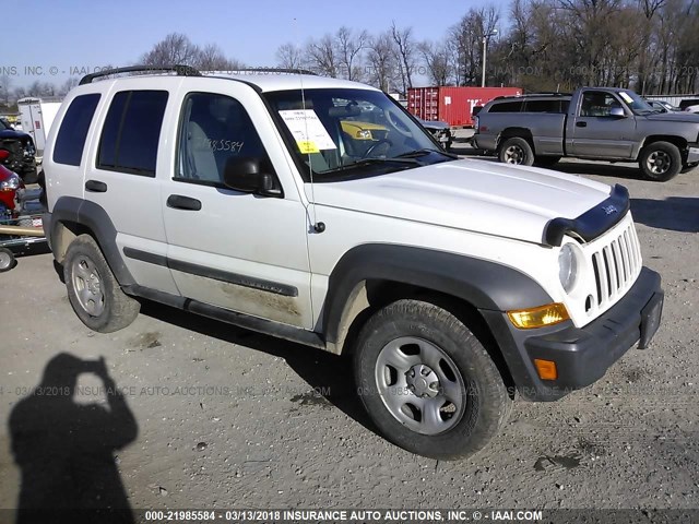 1J4GL48K86W255546 - 2006 JEEP LIBERTY SPORT 白色 照片 1