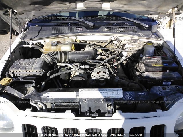 1J4GL48K86W255546 - 2006 JEEP LIBERTY SPORT 白色 照片 10