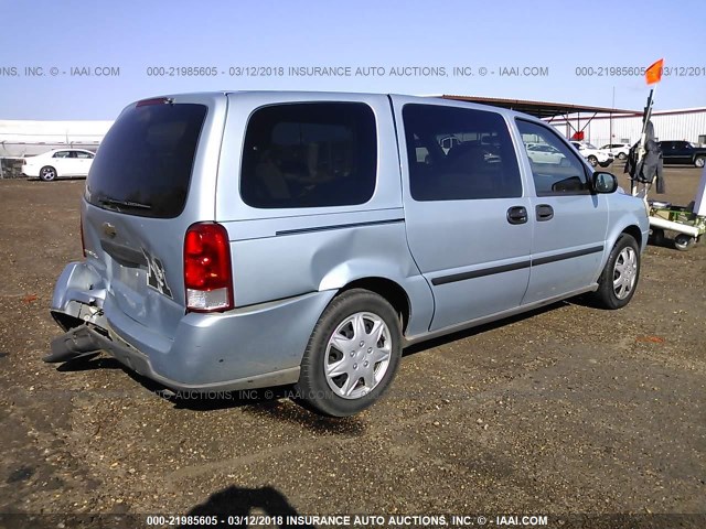 1GNDV23W07D188477 - 2007 CHEVROLET UPLANDER LS Light Blue photo 4