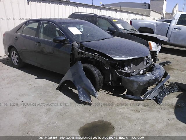 4T4BF1FK7CR167346 - 2012 TOYOTA CAMRY SE/LE/XLE ნაცრისფერი ფოტო 1