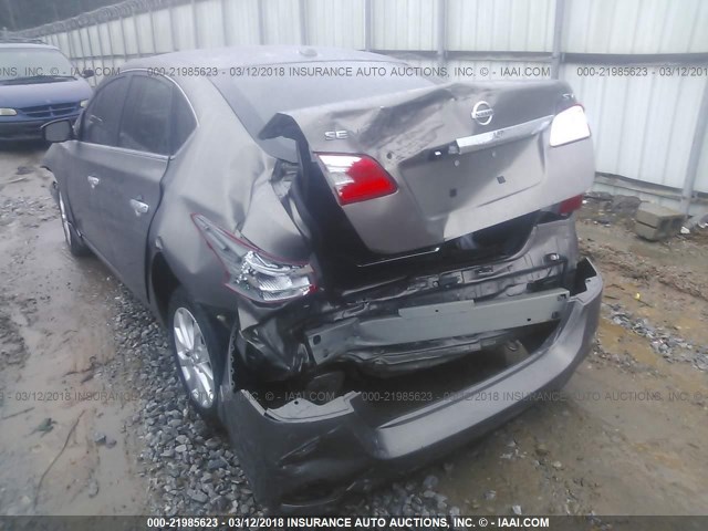 3N1AB7AP8GY321449 - 2016 NISSAN SENTRA S/SV/SR/SL GRAY photo 6